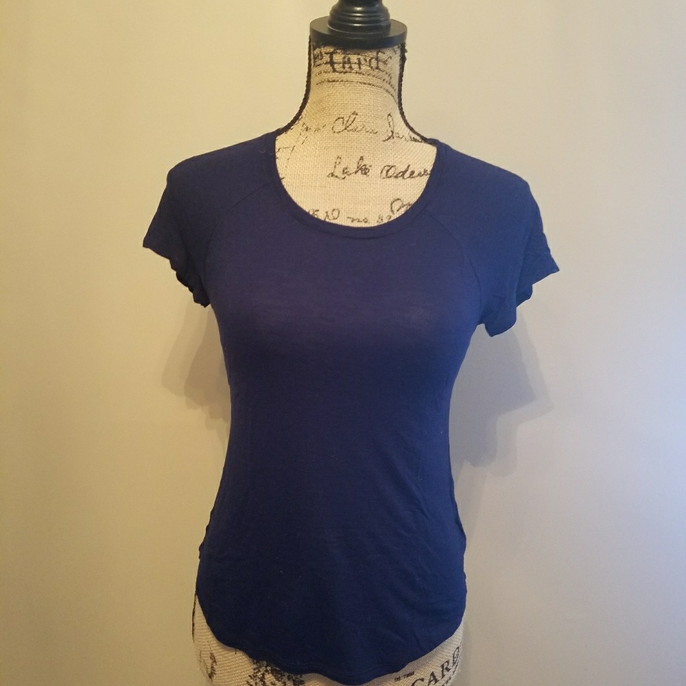 Blue Knit Tee